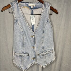 LOFT Classic Blue Denim Vest